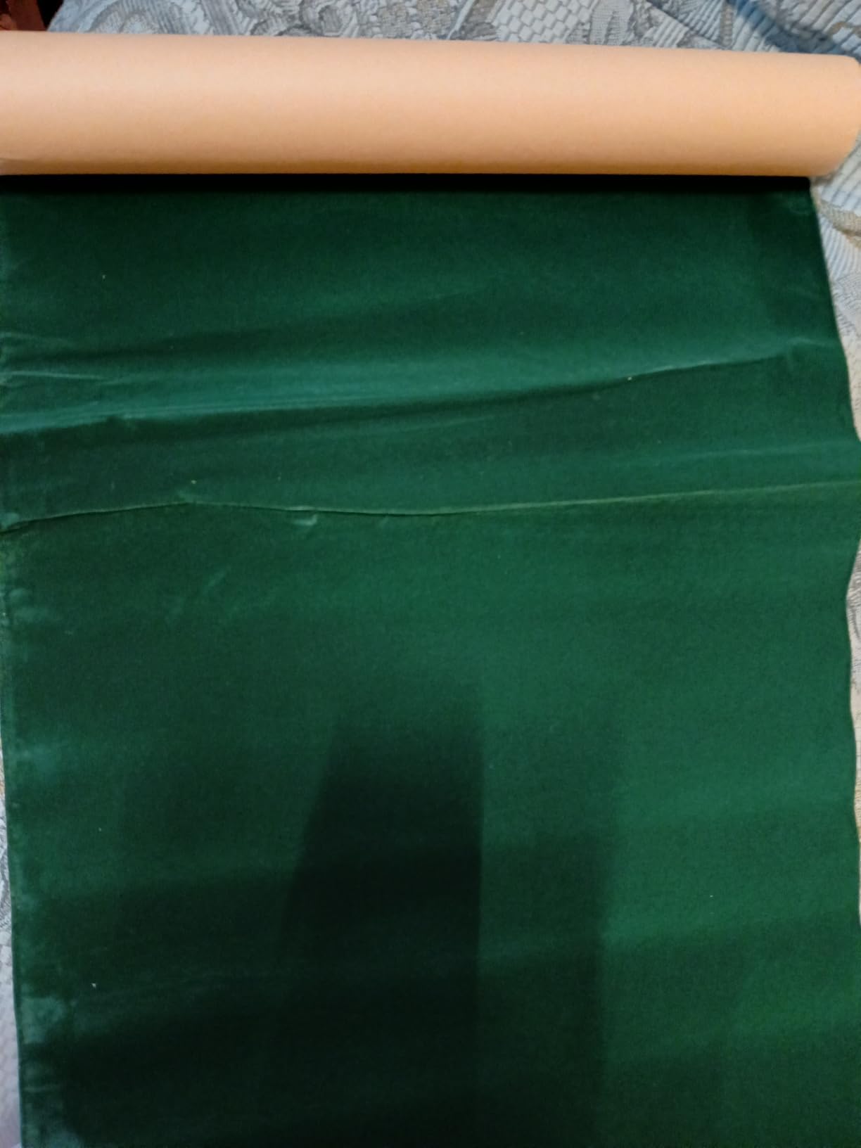 BENECREAT Tissu Velours Auto-Adhésif Vert Foncé 200x40cm 0,6mm