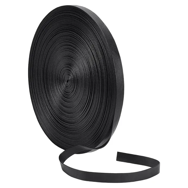 BENECREAT biais simili cuir noir 15mm 40m couture