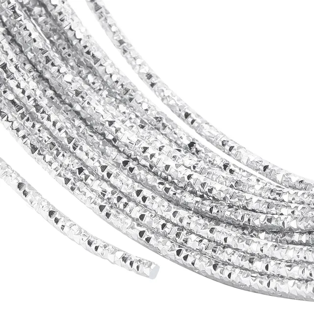BENECREAT fil aluminium argenté texturé 2 mm 10 m