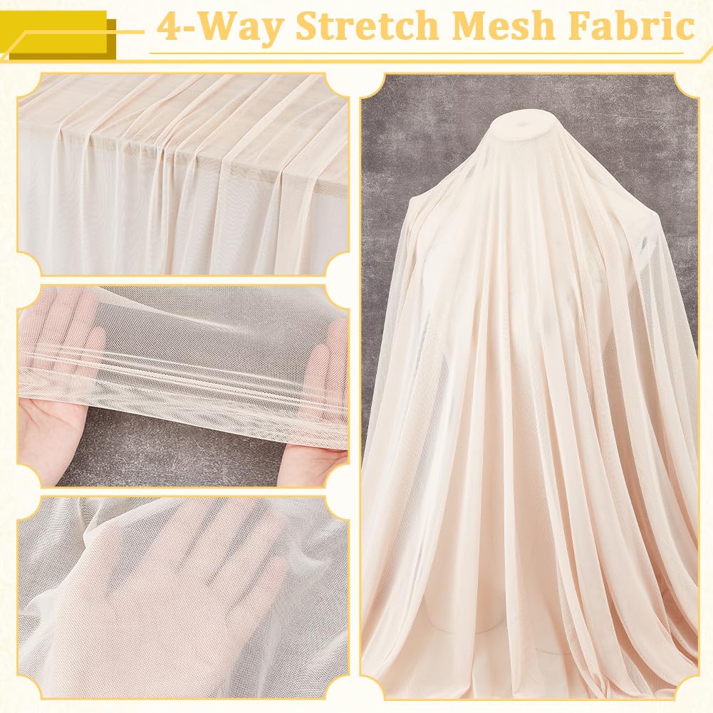 BENECREAT Tissu Maille Stretch Bisque 1,55x1,65 m
