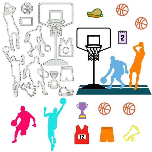 BENECREAT Dies Découpe Basket-Ball Métal 158x118mm