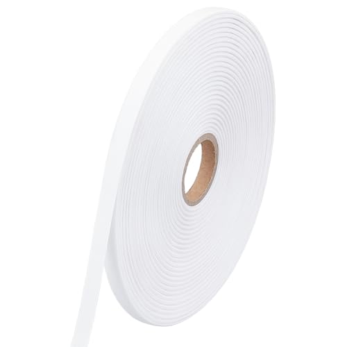 BENECREAT Étiquettes Tissu à Coudre Blanches 10mm 100m