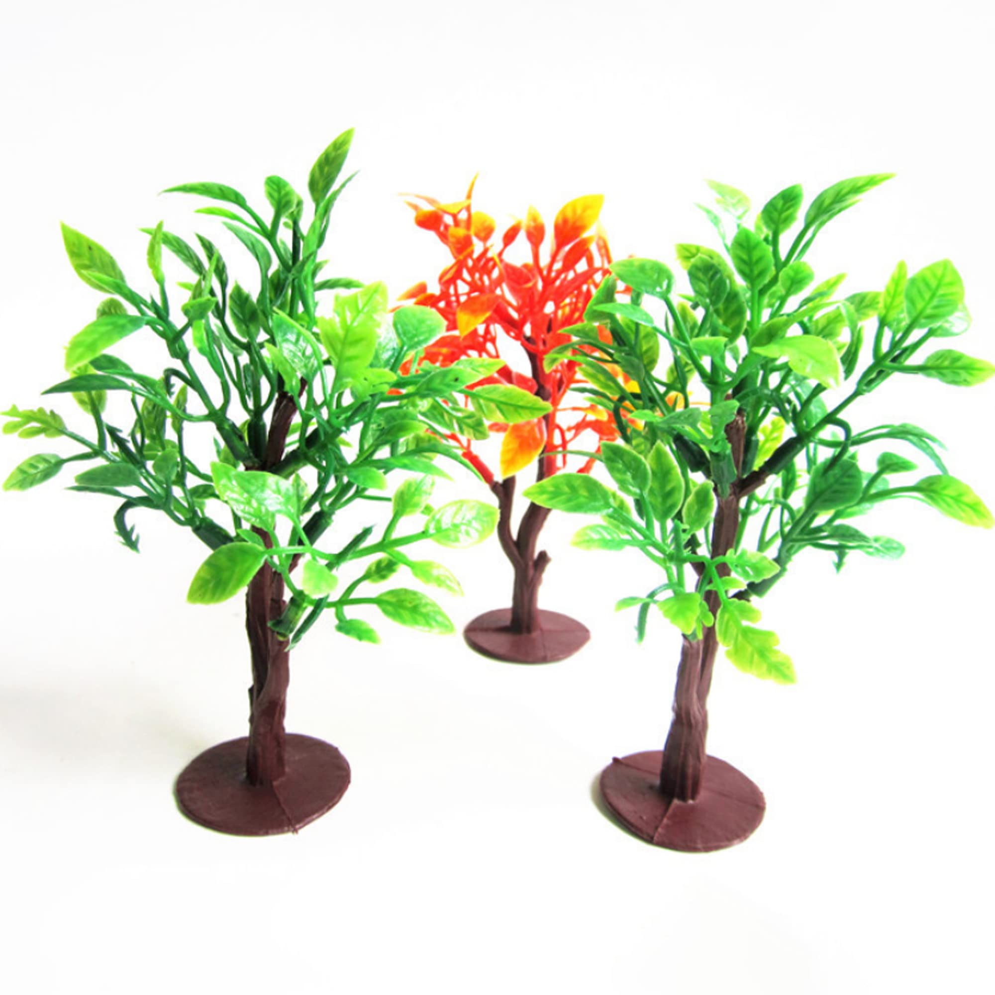 Cayway Arbres miniatures + dinosaures plastique 36 pcs 6-10cm