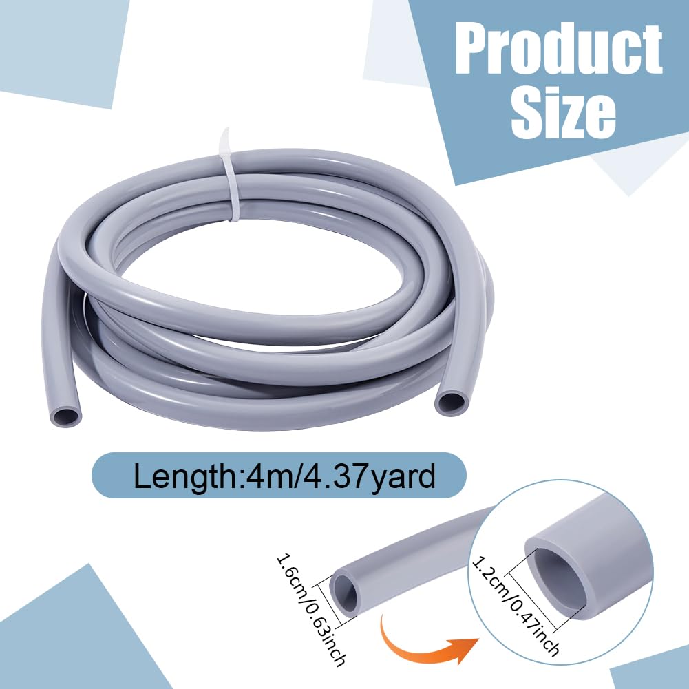 BENECREAT Tuyau Aquarium Silicone Gris 16mm 4m
