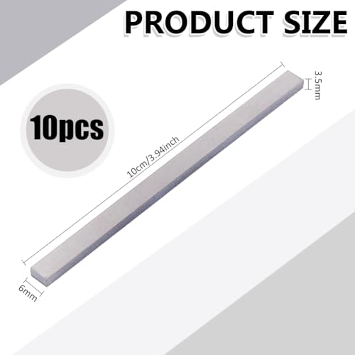 BENECREAT Bandes Titane Soudure 100mm 10 Pièces 6mm