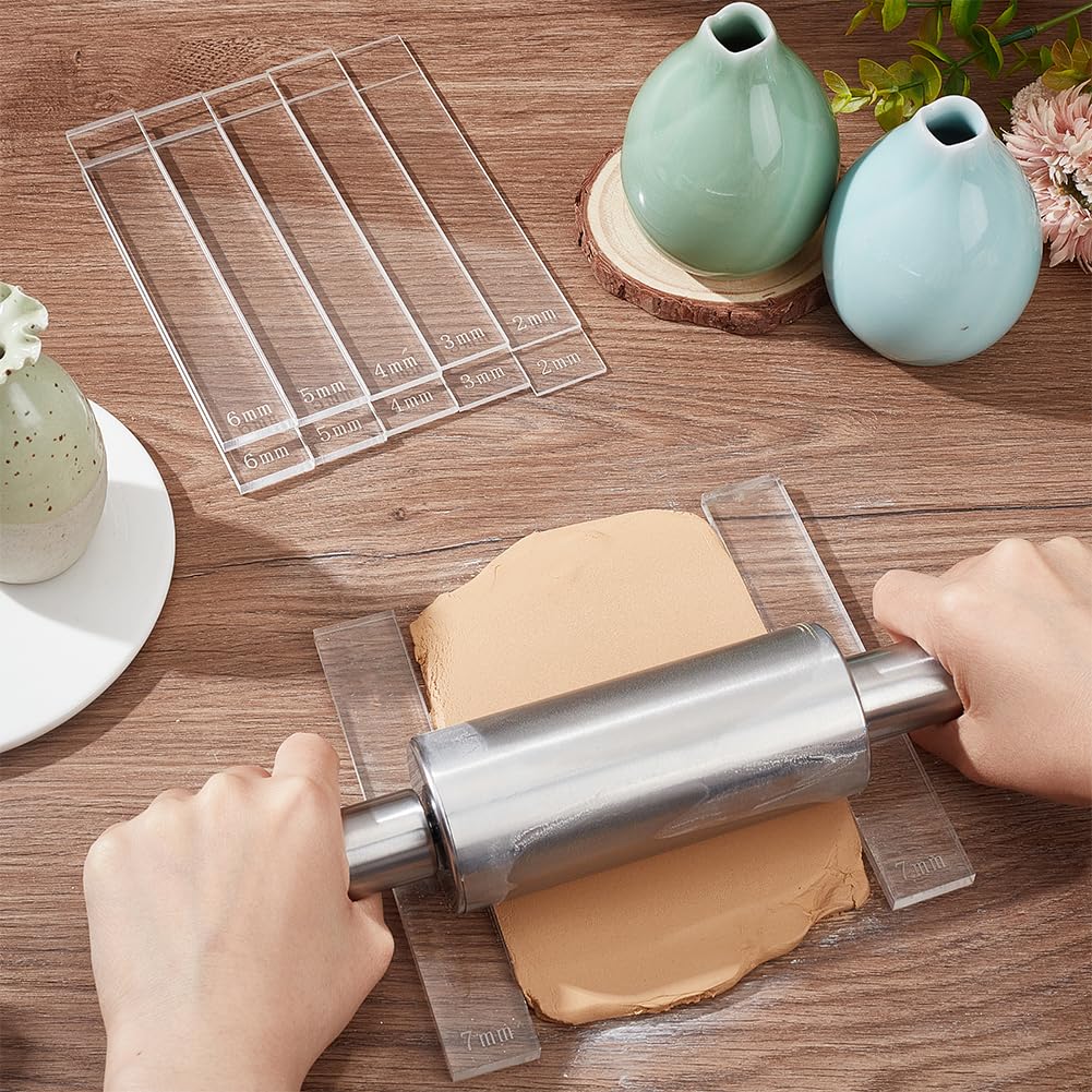 BENECREAT guides profondeur argile polymère 12 pcs 6 tailles