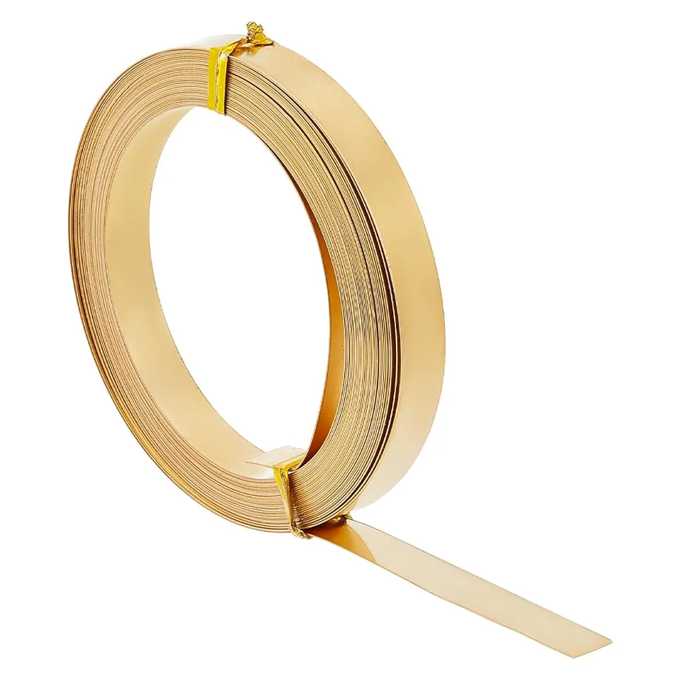BENECREAT fil plat laiton 8 mm 6 m bijoux wrap