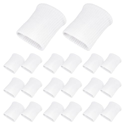 BENECREAT Manchettes Tubulaires Blanches 95mm x10 Paires