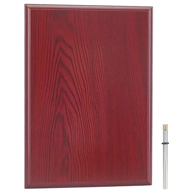 BENECREAT plaque bois gravure 340x240x15mm avec tige