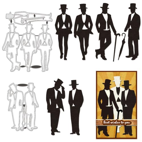 BENECREAT Matrices Découpe Gentleman dies 6 motifs homme