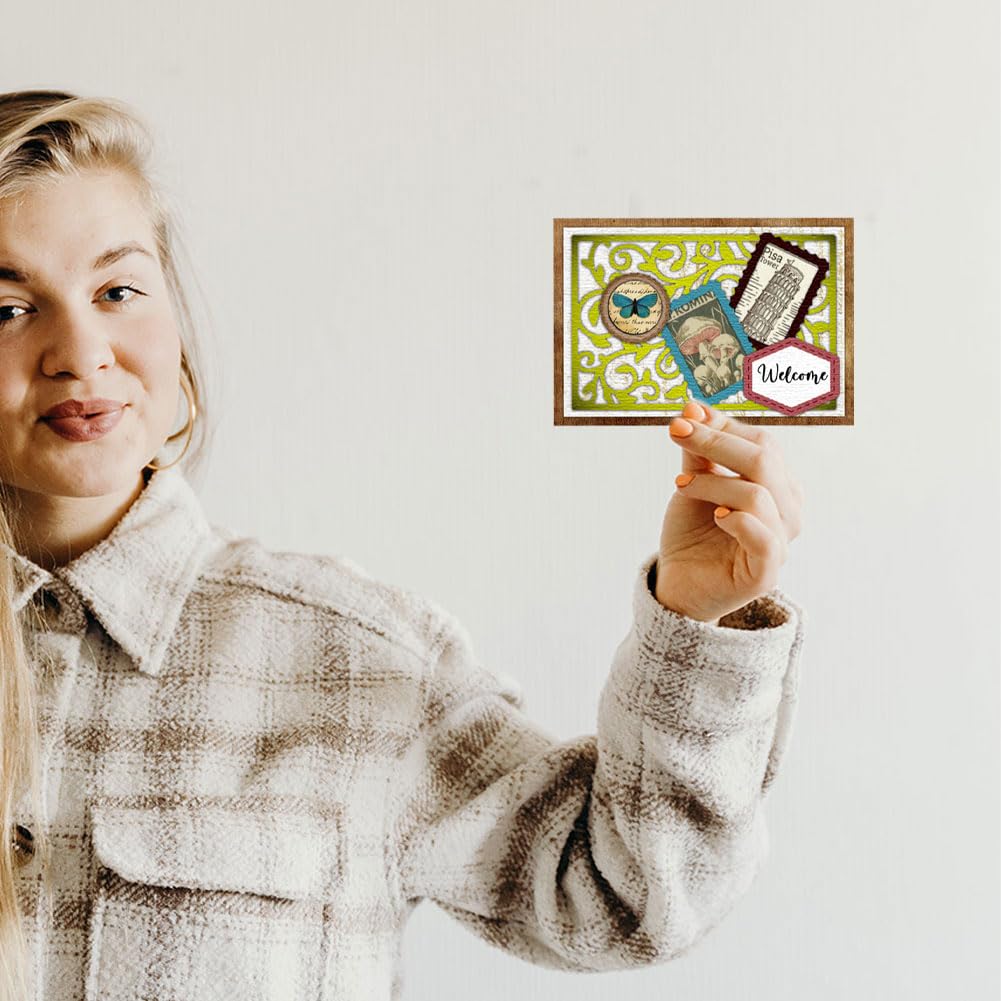 BENECREAT Dies Cadre Rectangulaire Fond Carte Scrapbooking