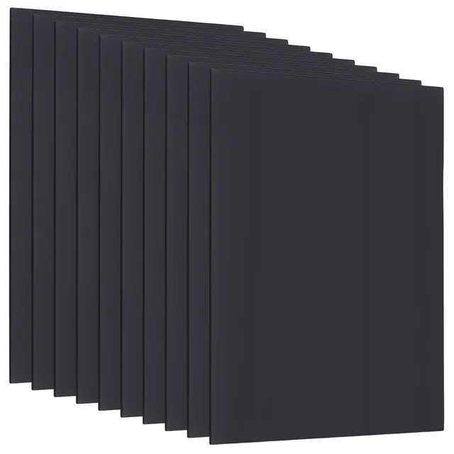 BENECREAT feuilles mousse PVC noires 30x20cm lot 15