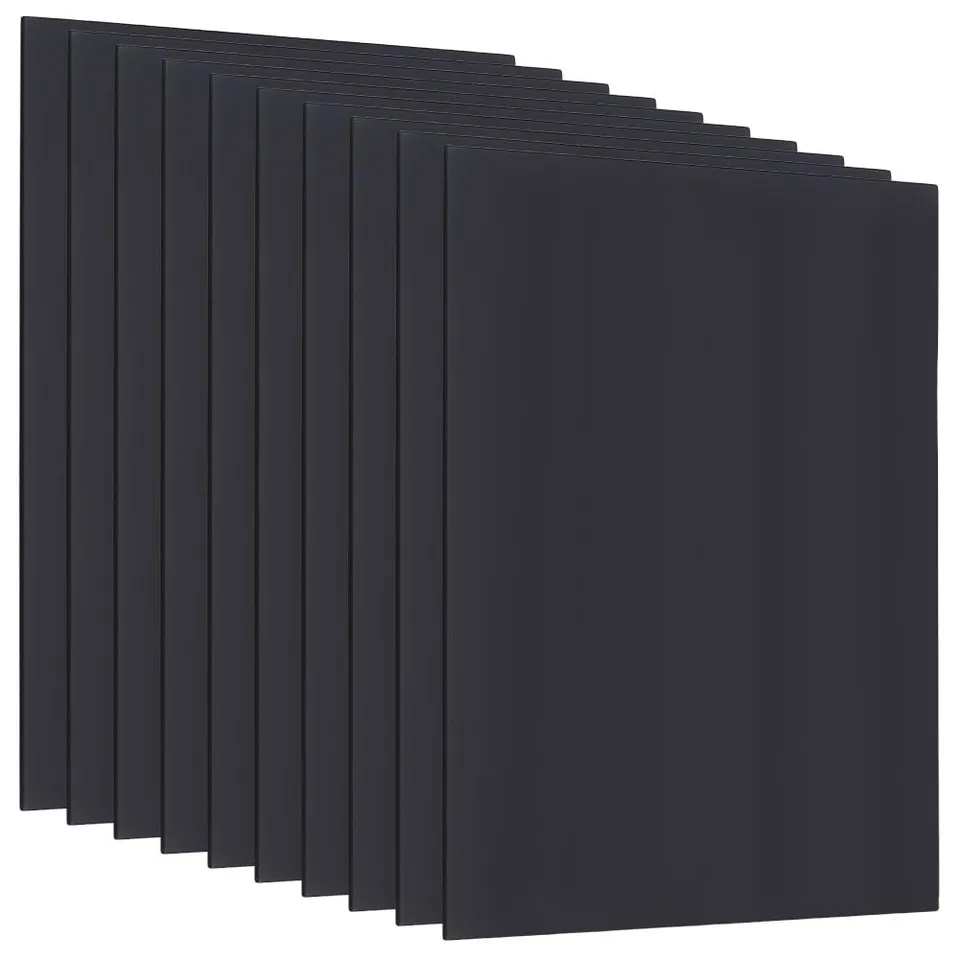 BENECREAT feuilles mousse PVC noires 30x20cm lot 15