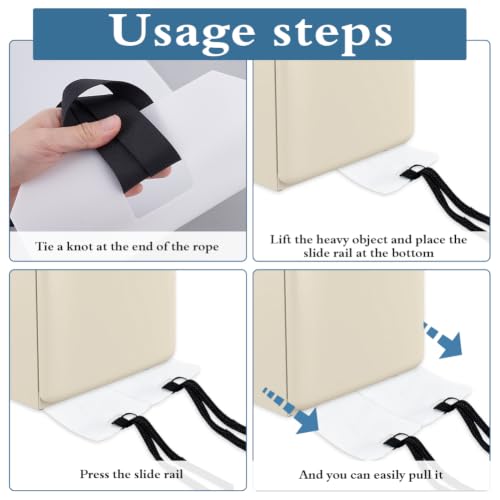 BENECREAT Patins Glissières Déménagement 2pcs 1230x205mm