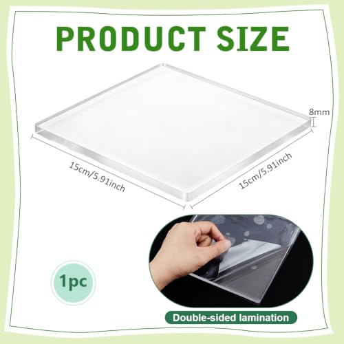 BENECREAT Plaque gel impression 150x150x8mm transparente