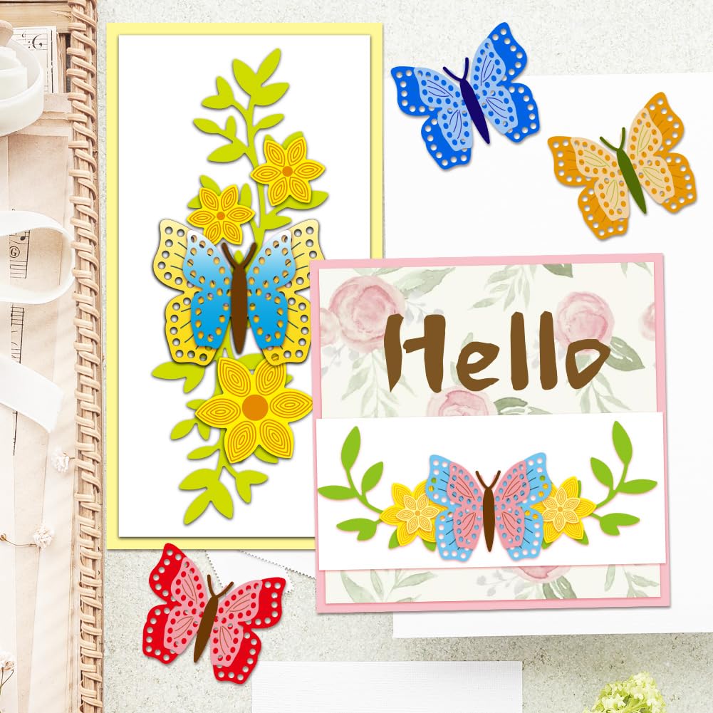 BENECREAT Botanique matrices de découpe fleurs papillons feuilles