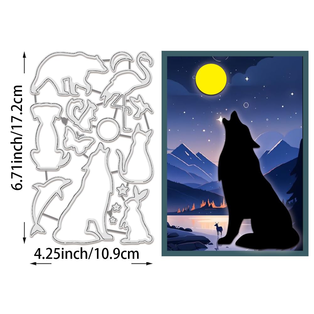 BENECREAT Silhouette Animale matrices de découpe chiens chats acier