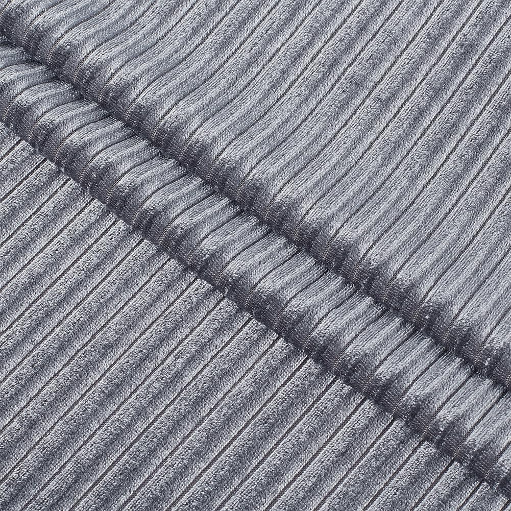 BENECREAT Tissu velours plissé noir 3m x 1.6m polyester