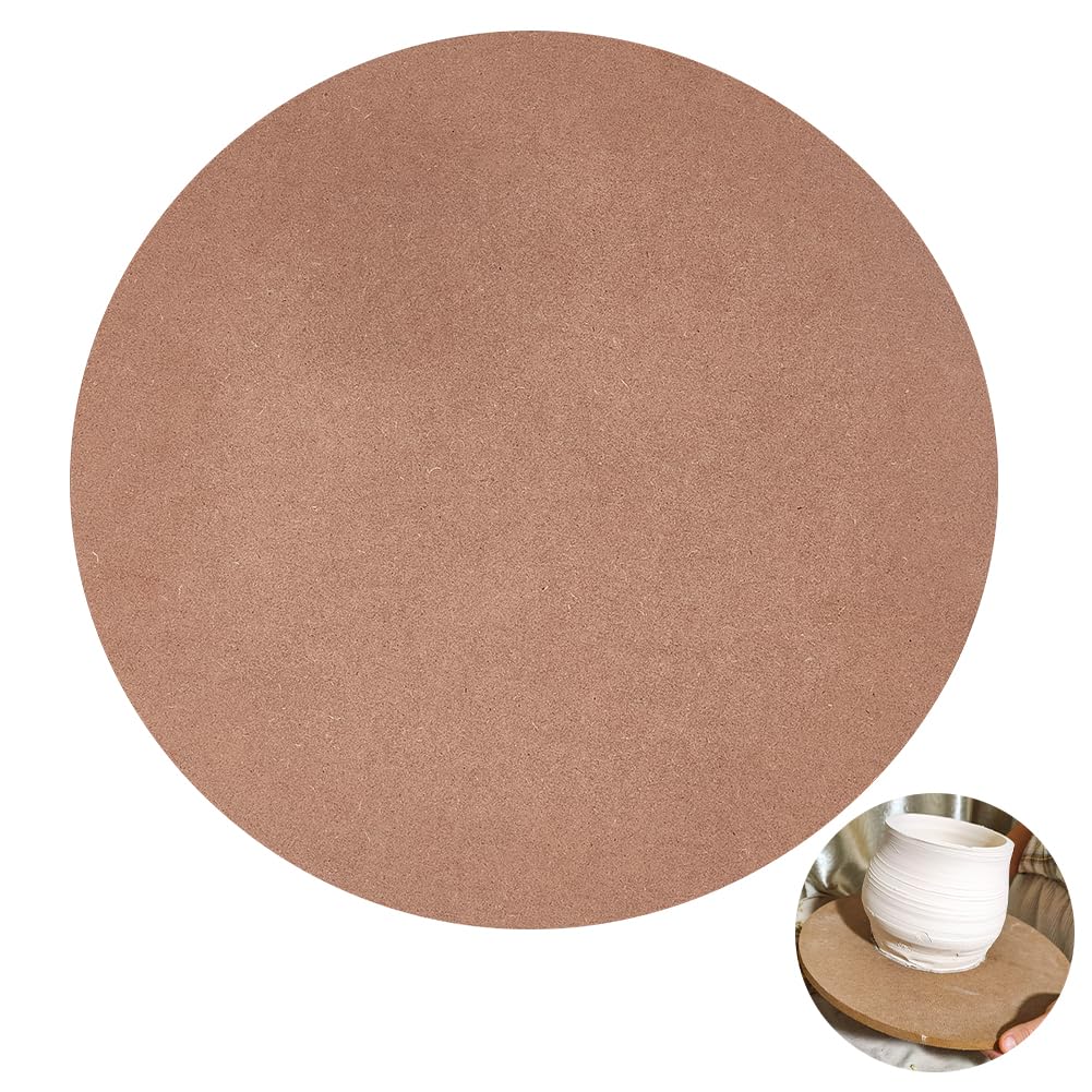 BENECREAT Batte potier ronde carrée 30 cm lot 5 pièces