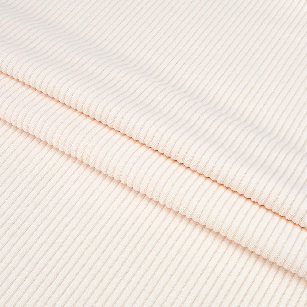 BENECREAT tissu flanelle rayures café 2 m 160 cm