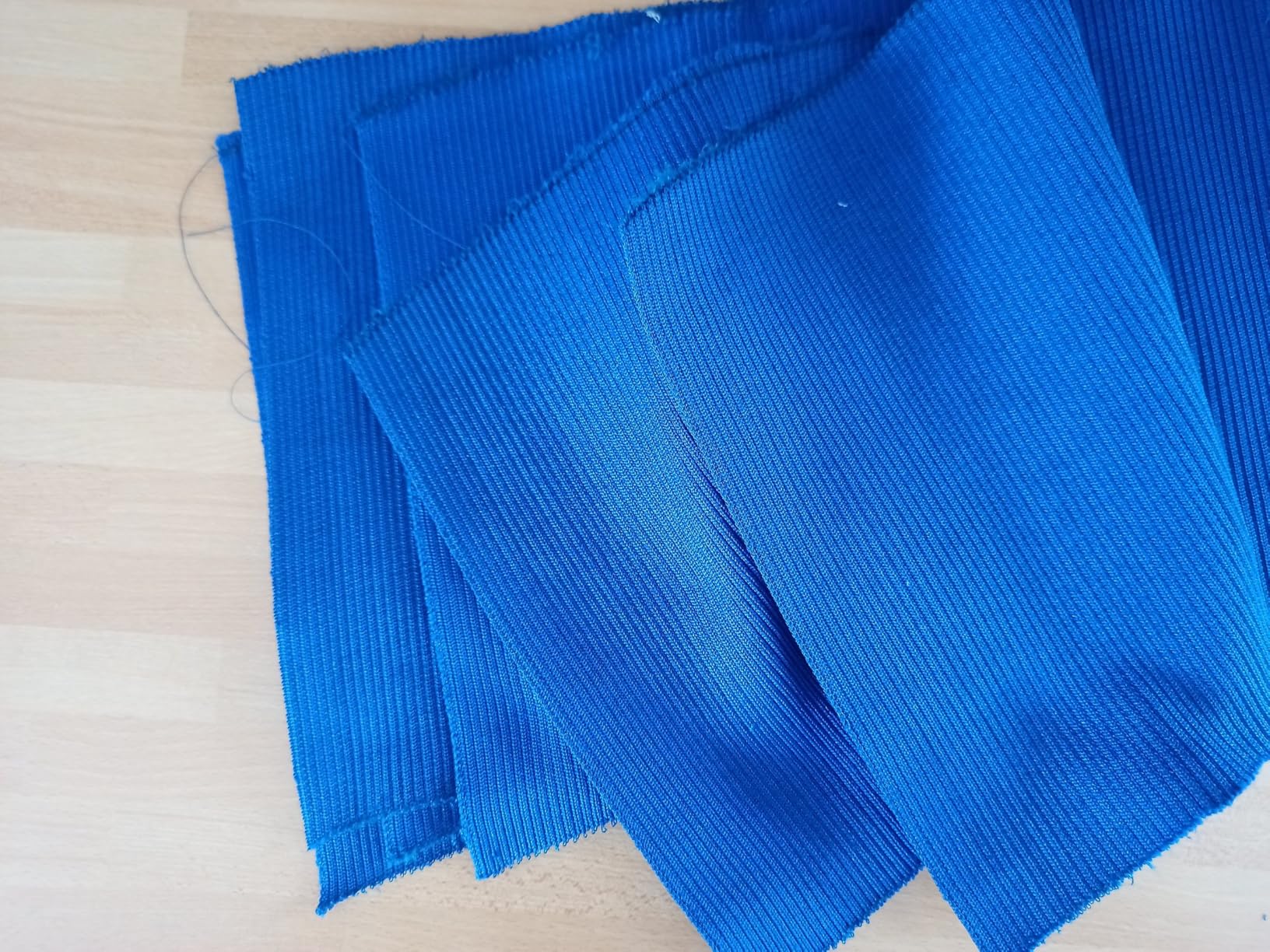 BENECREAT Tissu Côtes Élastique Bleu Foncé 2,74m Lot 3