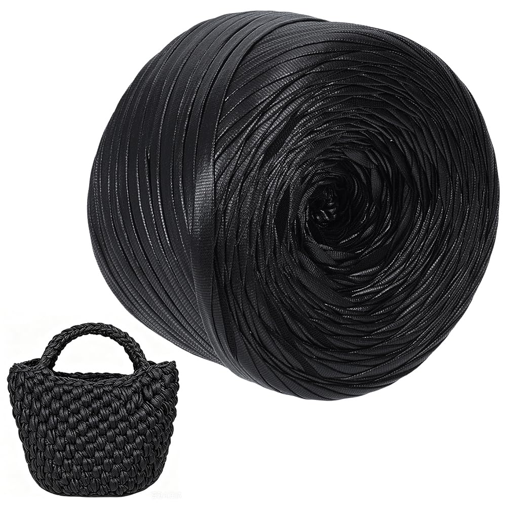 BENECREAT fil similicuir plat 15mm blanc 90m crochet