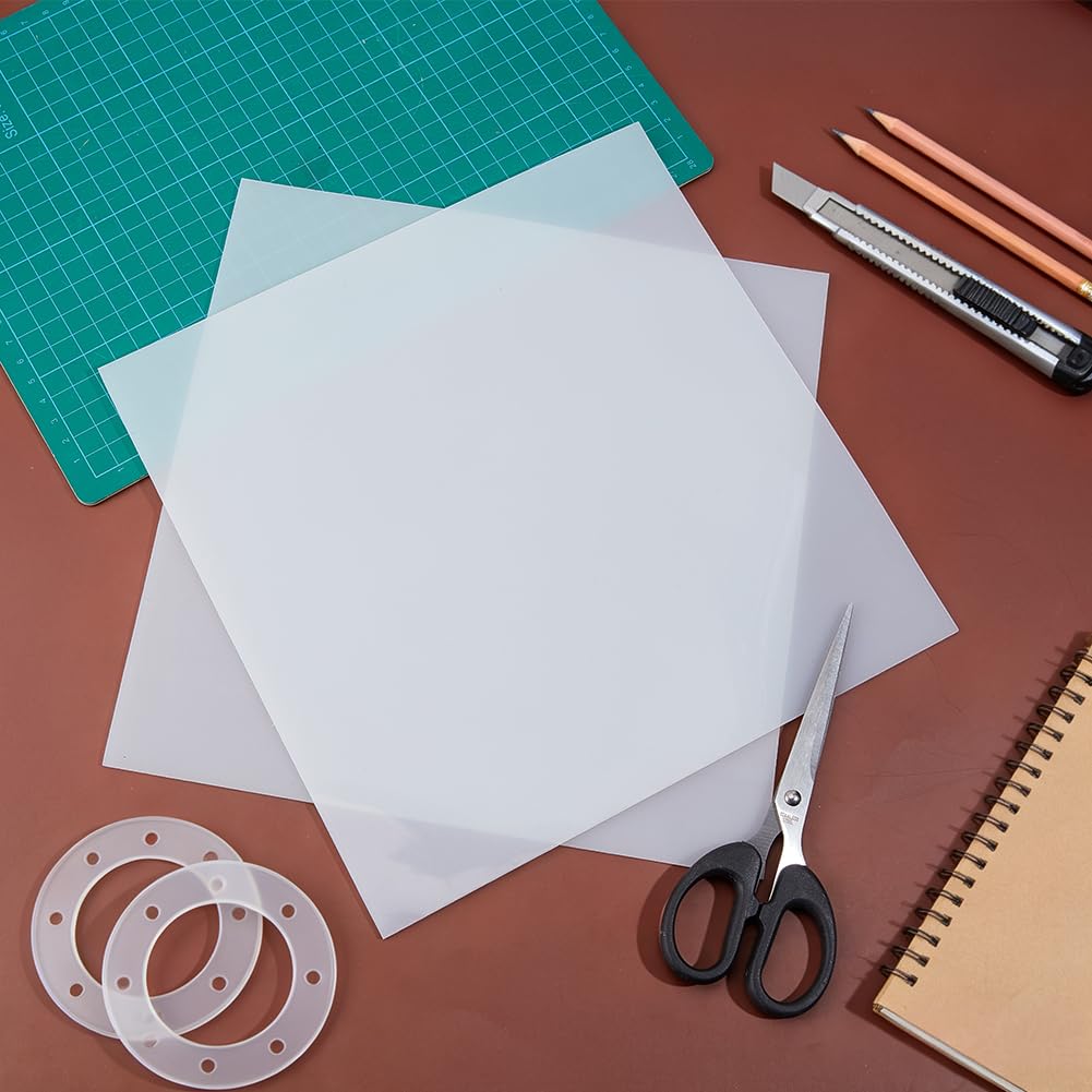 BENECREAT Feuille Silicone Blanche 250mm 2mm x4