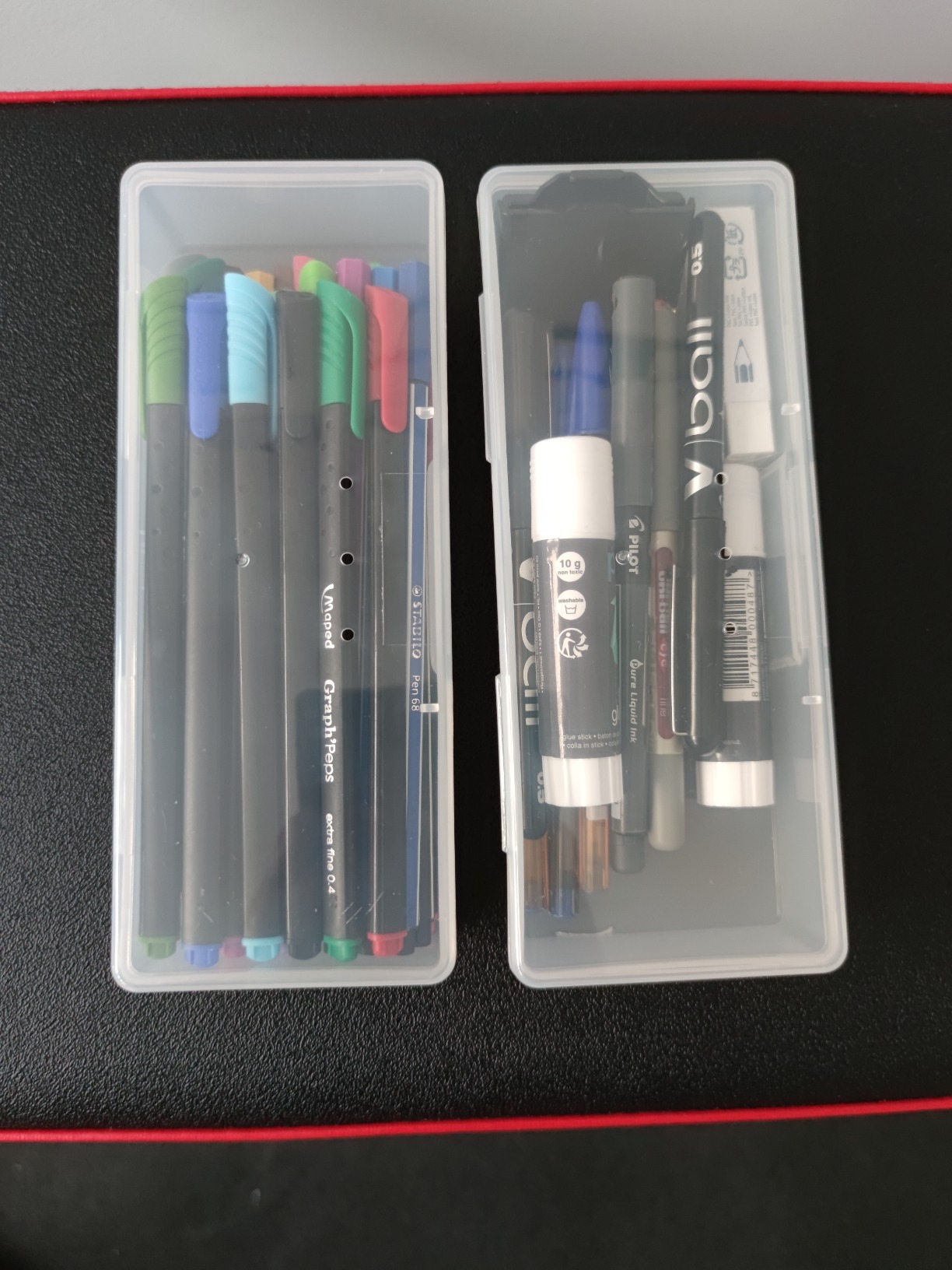 BENECREAT lot 5 boîtes rangement plastique transparentes 19 cm