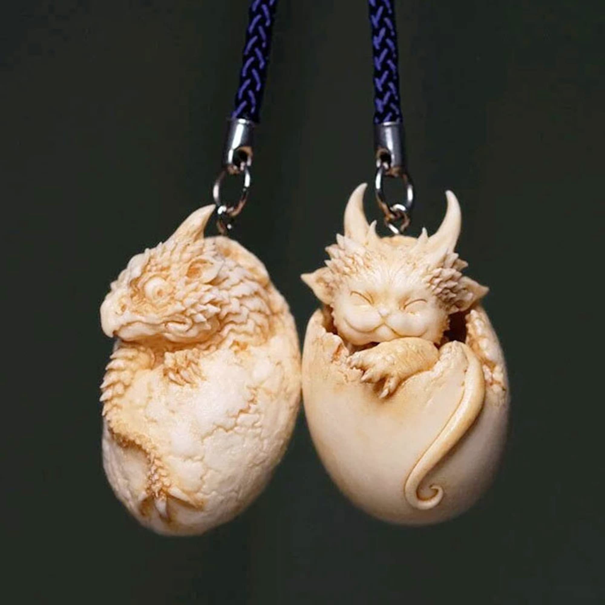 Cayway Style 4 moule silicone œuf dragon 3 pcs paillettes