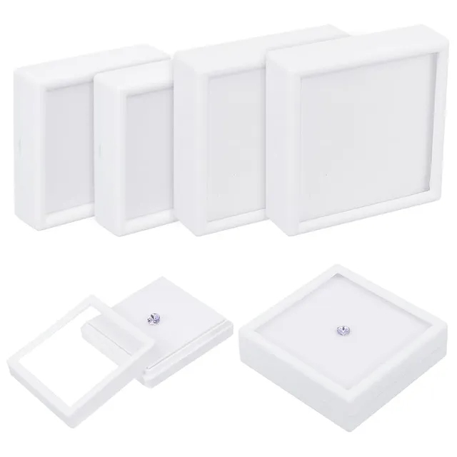 BENECREAT vitrine boîte à bijoux acrylique lot de 6