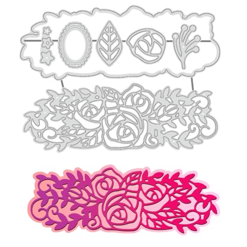 BENECREAT Dies roses bordure matrice découpe feuille