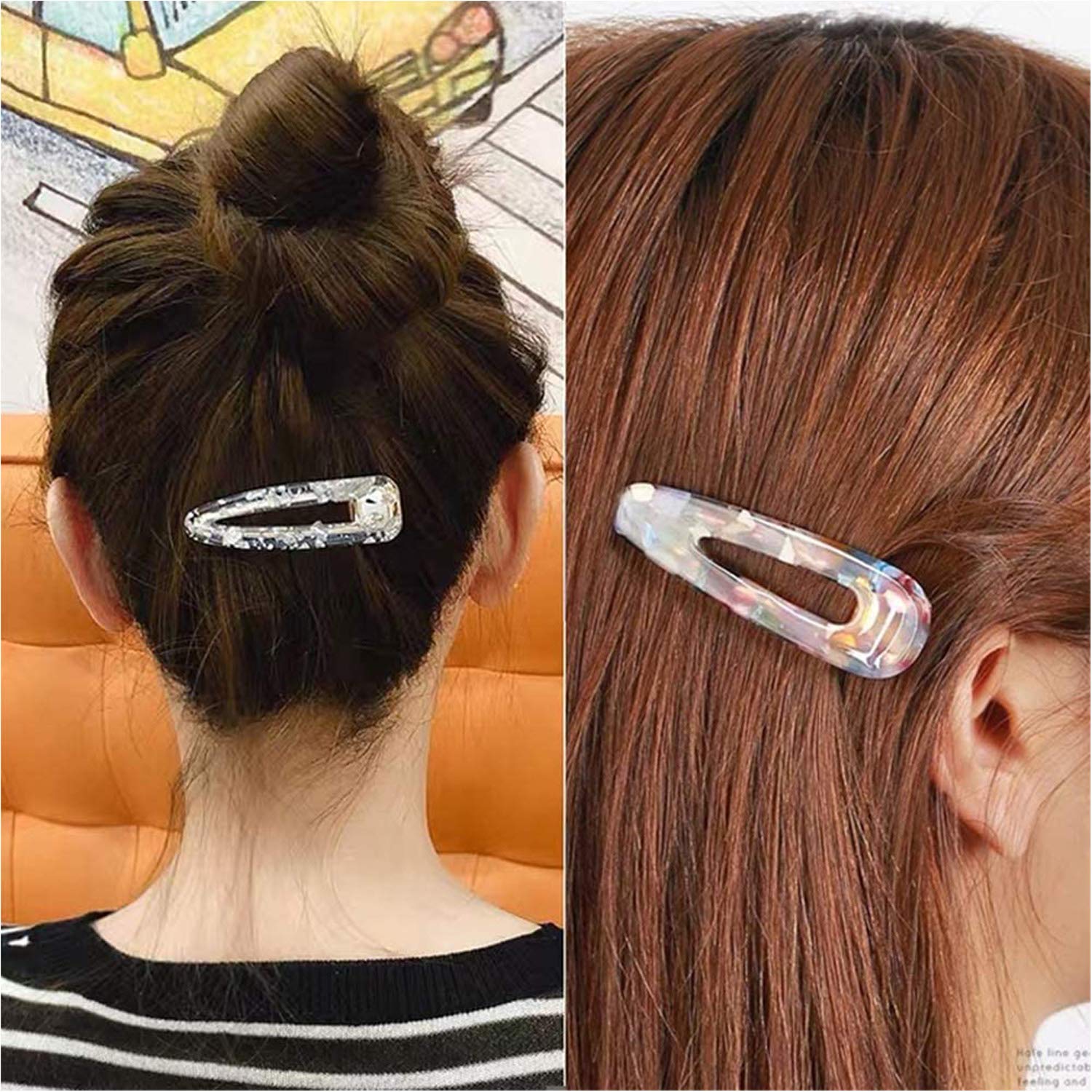 Cayway set 29 moules silicone barrettes cheveux résine