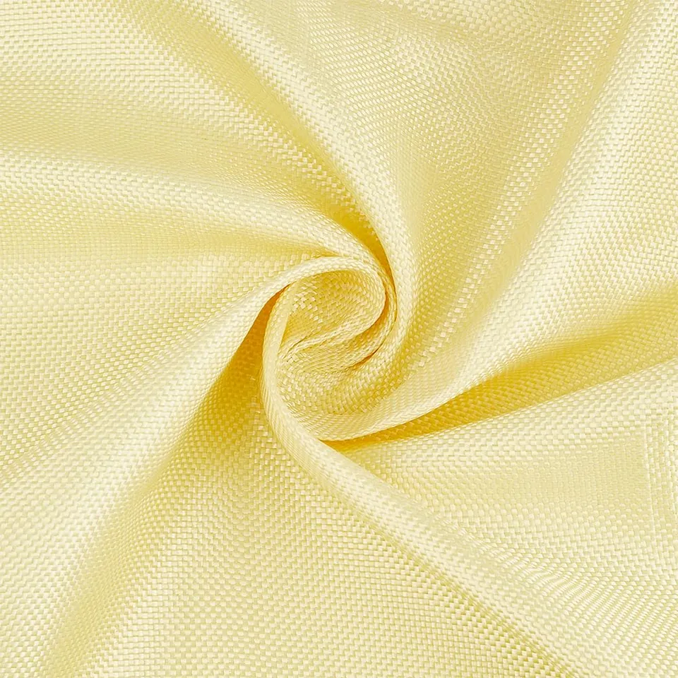 BENECREAT tissu Kevlar aramide jaune 1x1m résistant coupure