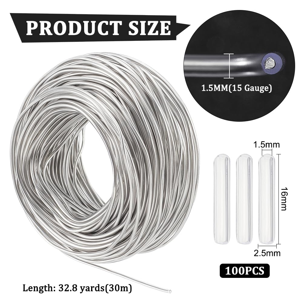 BENECREAT Fil aluminium 1,5 mm transparent 30 m