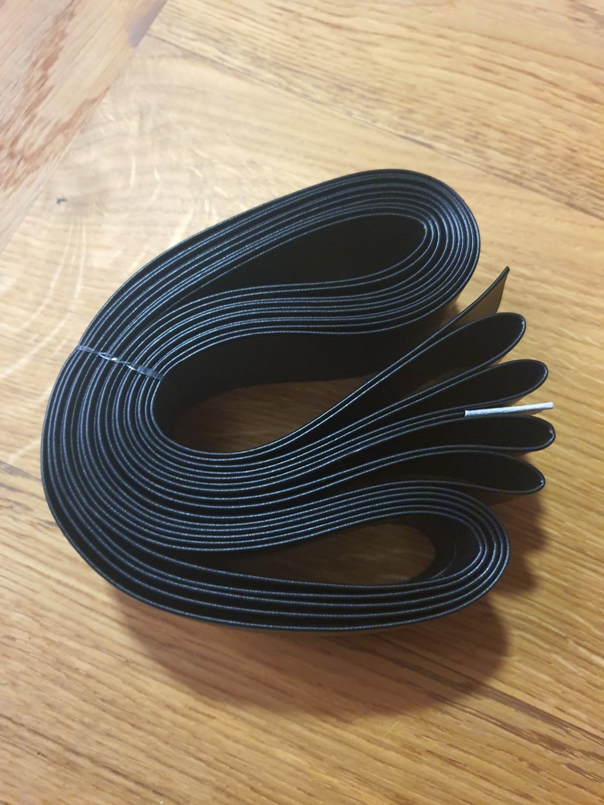 BENECREAT bande similicuir noir 40mm x 5m