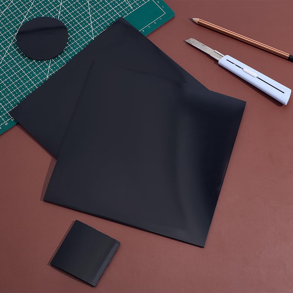 BENECREAT feuille silicone 200x200x4mm noire 2pcs haute température