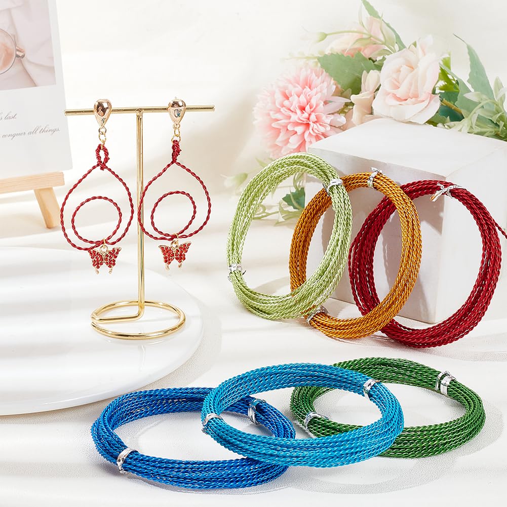BENECREAT Fil aluminium bijoux 1,6 mm 6 couleurs 30 m