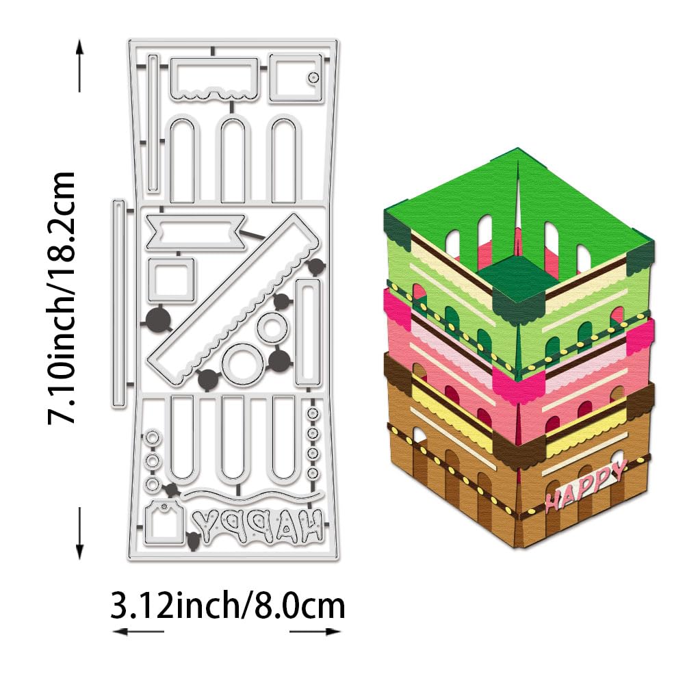 BENECREAT Berry Box Panier die de découpe métal 3D 8x18,2cm