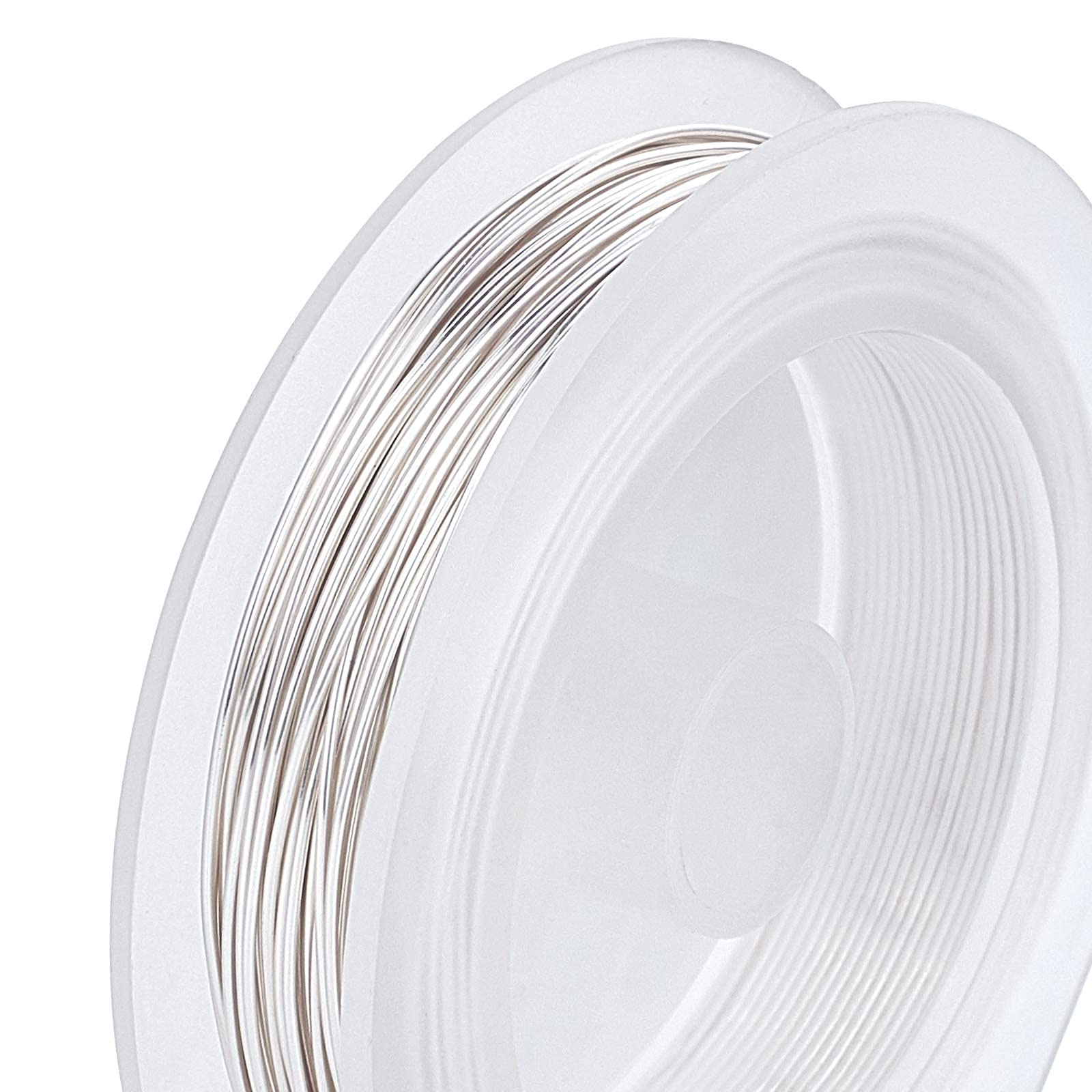BENECREAT Fil Cuivre Argenté Bijoux 0,7mm 20m Anti-terni