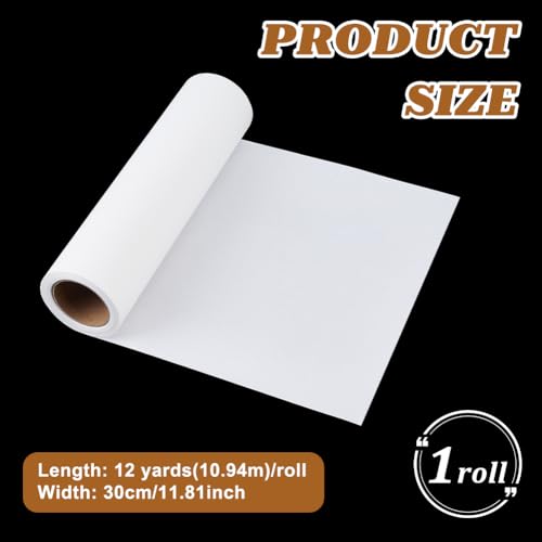 BENECREAT Toile Thermocollante Blanche 11 m x 30 cm