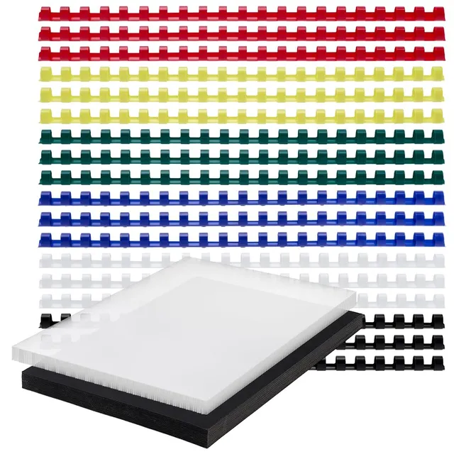 BENECREAT Kit de Reliure A4 Couvertures Peignes 180pcs Couleur