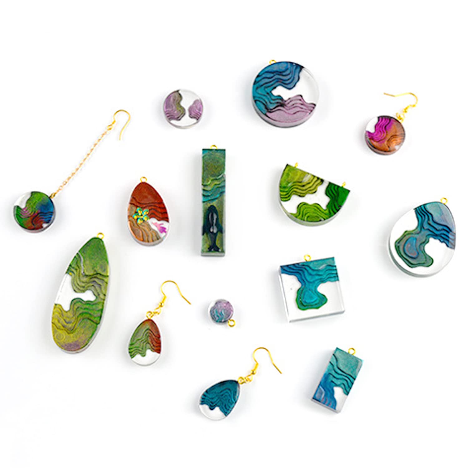 Cayway Style 8 Moule Silicone Bijoux Résine Géométrique