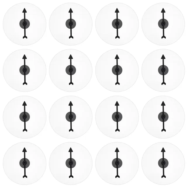 BENECREAT Roulette Jeu Circulaire Transparente 10cm 24 Sets