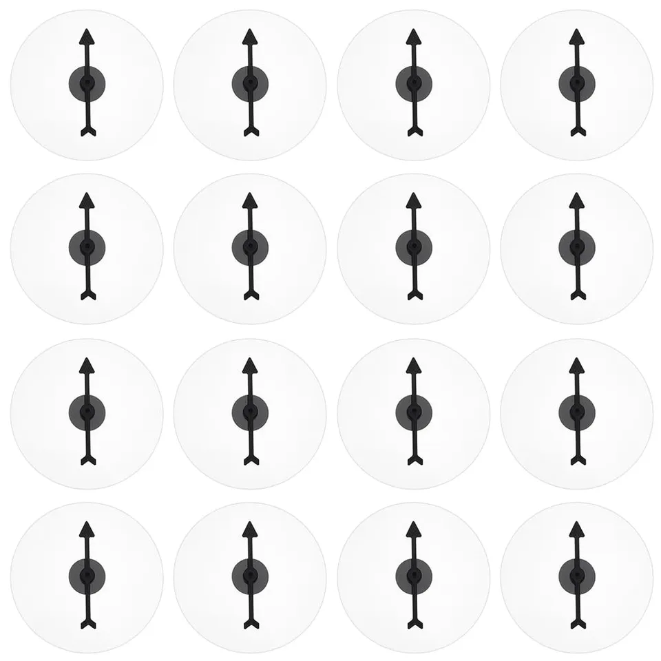 BENECREAT Roulette Jeu Circulaire Transparente 10cm 24 Sets