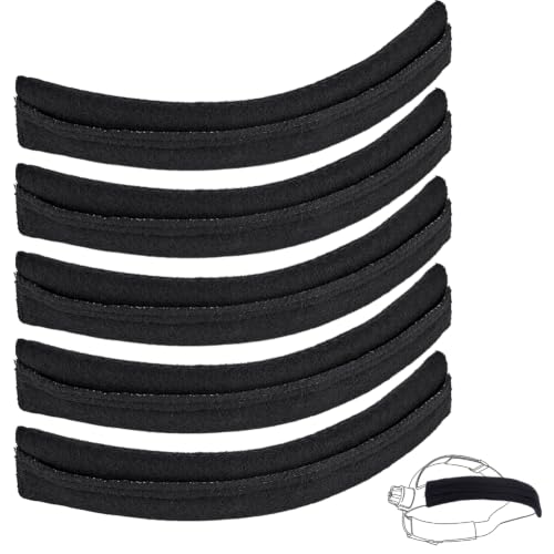 BENECREAT bandeaux casque chantier noir 225mm lot 6 éponge