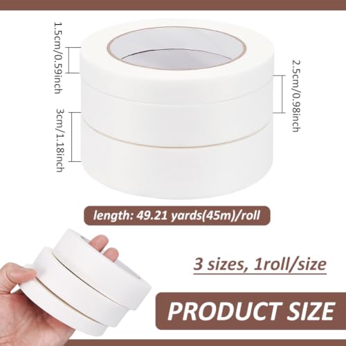 BENECREAT ruban nylon adhésif blanc 15-30mm 135m