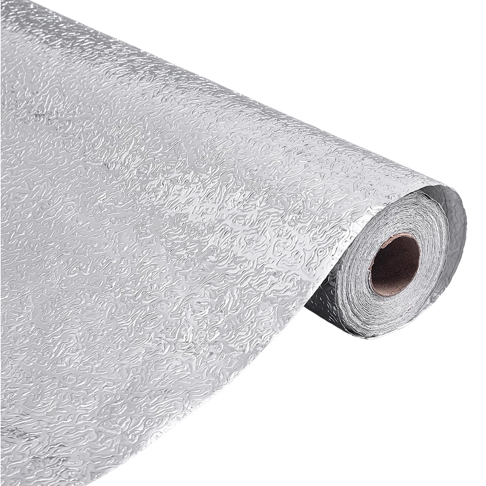 BENECREAT alu rouleau adhesif argente damier 10m relief