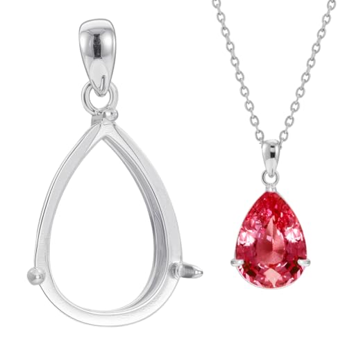 BENECREAT support pendentif goutte argent 925 10x14,5mm