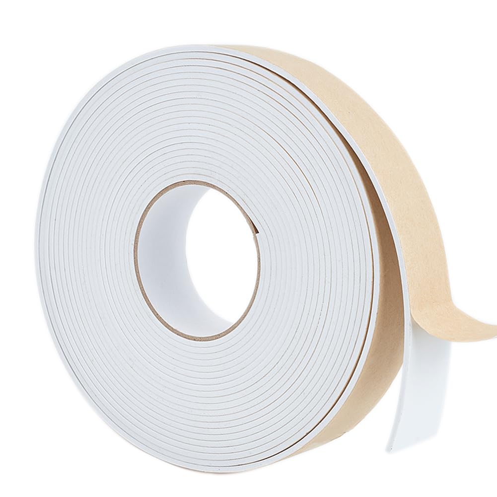 BENECREAT 40x6mm bande mousse étanchéité blanche 5m