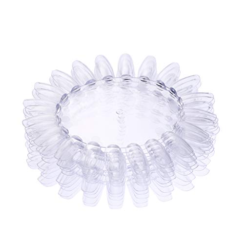 ROSENICE Nuancier Ongles Rond Transparent 20 Teintes 10 Pièces